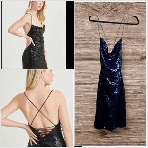 Altard State Lizzie blue sequin dress.   Small